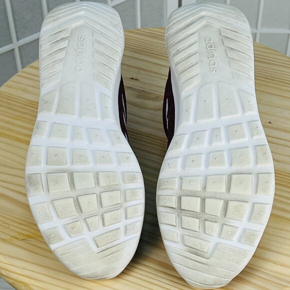 Adidas Cloudfoam QT Racer Running Women's Shoes - Maroon/White - Picture 9 of 10